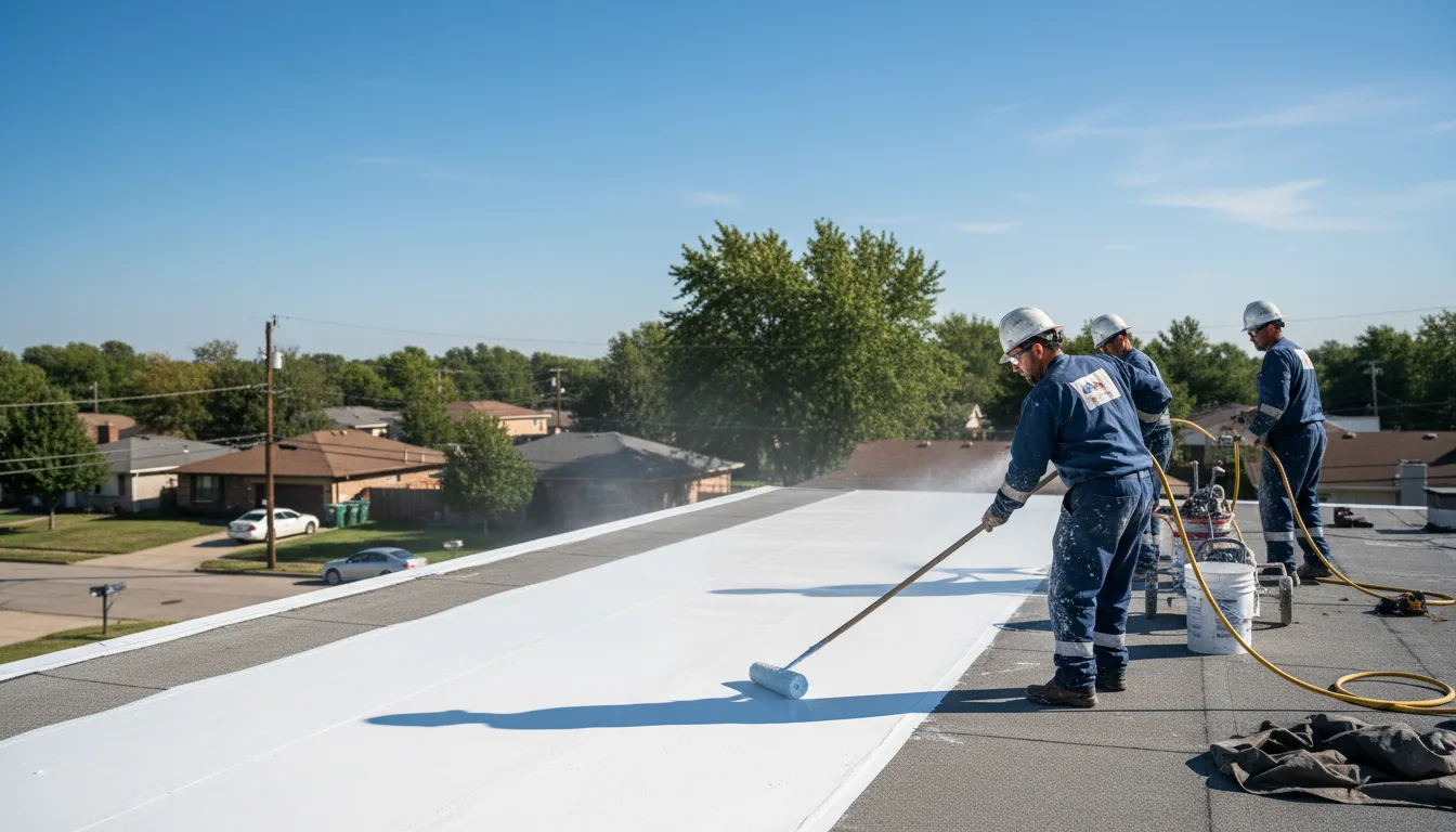 Commercial roof coating near me